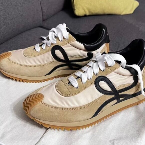 Loewe Cream and Black Women's Sneakers - Picture 3 of 5